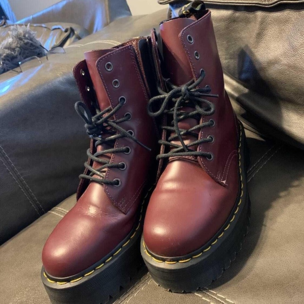 Cherry red doc martens
